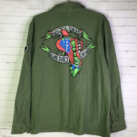 AC/DC Dirty Deeds Done Dirt Cheap Shirt Jacket - Picture 2 of 9